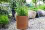 Corten Steel Straight Cylinder Planter - 300mm x 300mm