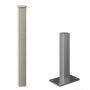 Composite Balustrade Surface Mount Newel & Cap Kit - 1150mm Ash