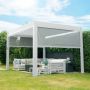 Titan Pergola Pull Down Screen - 3000mm - White