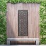 Aluminium Privacy Screen Bloom - Wall Mounted - 1800mm x 600mm Black