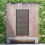 Aluminium Privacy Screen Bloom - Wall Mounted - 1800mm x 900mm Black