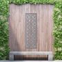 Aluminium Privacy Screen Diamond - Free Standing - 1800mm x 600mm Grey