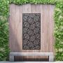 Aluminium Privacy Screen Eclipse - Free Standing - 1800mm x 900mm Black