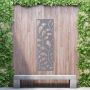 Aluminium Privacy Screen Paisley - Free Standing - 1800mm x 600mm Grey