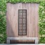 Aluminium Privacy Screen Talavera - Wall Mounted - 1800mm x 600mm Black