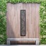 Aluminium Privacy Screen Willow - Wall Mounted - 1800mm x 300mm Black