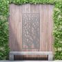 Aluminium Privacy Screen Woodland - Free Standing - 1800mm x 900mm Grey