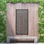 Aluminium Privacy Screen Woven - Wall Mounted - 1800mm x 900mm Black