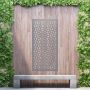 Aluminium Privacy Screen Woven - Free Standing - 1800mm x 900mm Grey