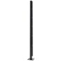 Aluminium Corner Post With Base For Privacy Screen - 1200mm x 60mm x 60mm Black