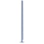 Aluminium Corner Post With Base For Privacy Screen - 1200mm x 60mm x 60mm Grey