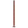 Steel Dual Post With Base For Privacy Screen - 1200mm x 60mm x 60mm Steel Corten