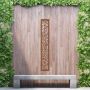 Steel Privacy Screen Botanical - Wall Mounted - 1800mm x 300mm Steel Corten