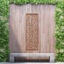 Steel Privacy Screen Botanical - Free Standing - 1800mm x 600mm Steel Corten