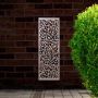 Steel Privacy Screen Botanical - Wall Mounted - 1800mm x 600mm Stainless Steel