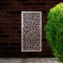 Steel Privacy Screen Botanical - Free Standing - 1800mm x 900mm Stainless Steel