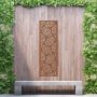 Steel Privacy Screen Eclipse - Wall Mounted - 1800mm x 600mm Steel Corten