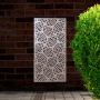 Steel Privacy Screen Eclipse - Free Standing - 1800mm x 900mm Stainless Steel