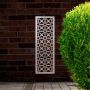 Steel Privacy Screen Morroco - Wall Mounted - 1800mm x 600mm Stainless Steel