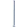 Aluminium Single Post With Base For Privacy Screen - 1200mm x 60mm x 60mm Grey