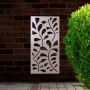 Steel Privacy Screen Paisley - Wall Mounted - 1800mm x 900mm Stainless Steel