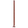 Steel Single Post With Base For Privacy Screen - 1200mm x 60mm x 60mm Steel Corten