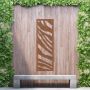 Steel Privacy Screen Safari - Wall Mounted - 1800mm x 600mm Steel Corten