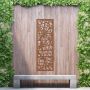 Steel Privacy Screen Tangled - Wall Mounted - 1800mm x 600mm Steel Corten