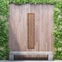 Steel Privacy Screen Woven - Wall Mounted - 1800mm x 300mm Steel Corten