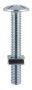 M6 x 20mm - Roofing Bolt with Nut - BZP - Bag of 140