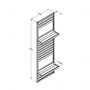 Slatted Wall Planter - 2 Shelf