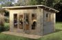 Melbury Log Cabin - 24kg Polyester Felt Plus Underlay Double Glazed - 4000mm x 3000mm