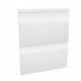 Embossed Double Shiplap Cladding - 333mm x 5mtr White - Pack 2