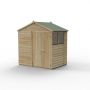 Forest Garden Shiplap Apex Shed - 2 Windows Double Door - 7' x 5'