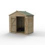 Forest Garden Shiplap Apex Shed - No Window Double Door - 7' x 5'