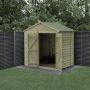 Forest Garden Shiplap Apex Shed - No Window Double Door - 7' x 5'