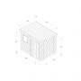 Forest Garden Tongue & Groove Pent Shed - 8' x 6'