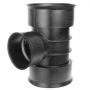 Twinwall Drainage Junction - 90 Degree x 150mm x 150mm Black