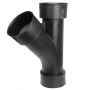 Twinwall Drainage Junction - 45 Degree x 150mm x 150mm Black