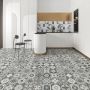 Guardian Click Vinyl Flooring Tiles - 305mm x 610mm Valetta Mosaic - Pack of 8