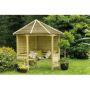 Venetian Timber Corner Arbour  - 2500mm x 2330mm x 1610mm