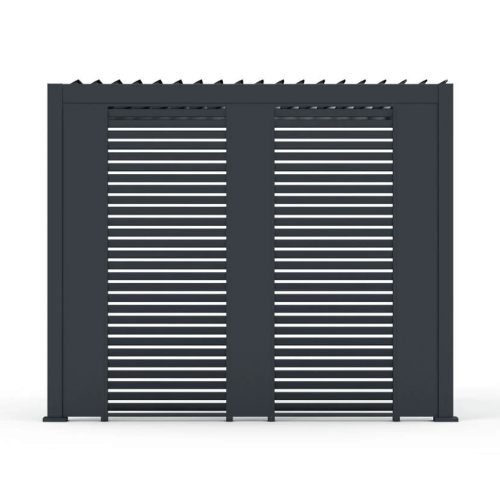 Titan Aluminium Pergola 310mm Solid Side Wall Panel - Grey