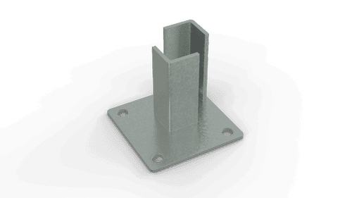 Durapost Bolt Down Support - 150mm Galvanised