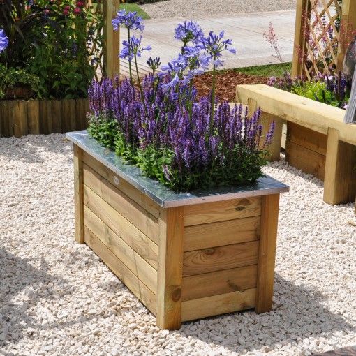 Cambridge Wooden Planter - 1000mm x 500mm