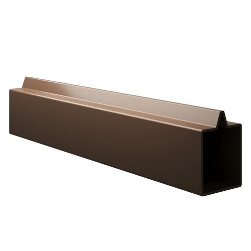 Clarity Composite Fencing Aluminium Bottom Rail - 45mm x 1830mm Walnut