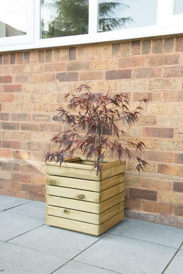 Square Wooden Planter - 400mm x 400mm