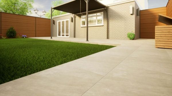 Porcelain Paving - 900mm x 600mm x 20mm Kandla Grey