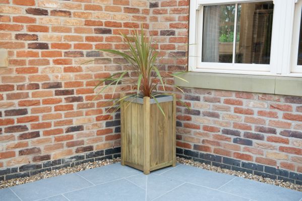 Short Slender Wooden Planter - 400mm x 400mm