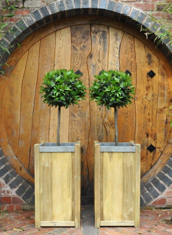 Short Slender Wooden Planter - 400mm x 400mm