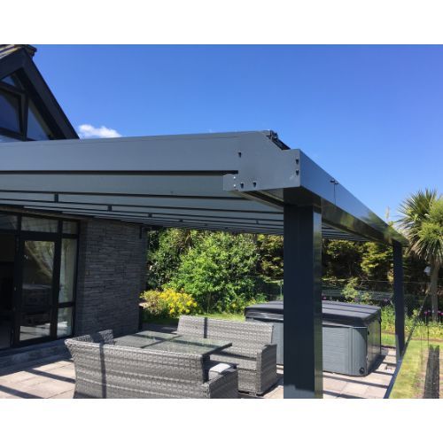 Contemporary Alfresco Aluminium Pergola / Veranda - 1000mm